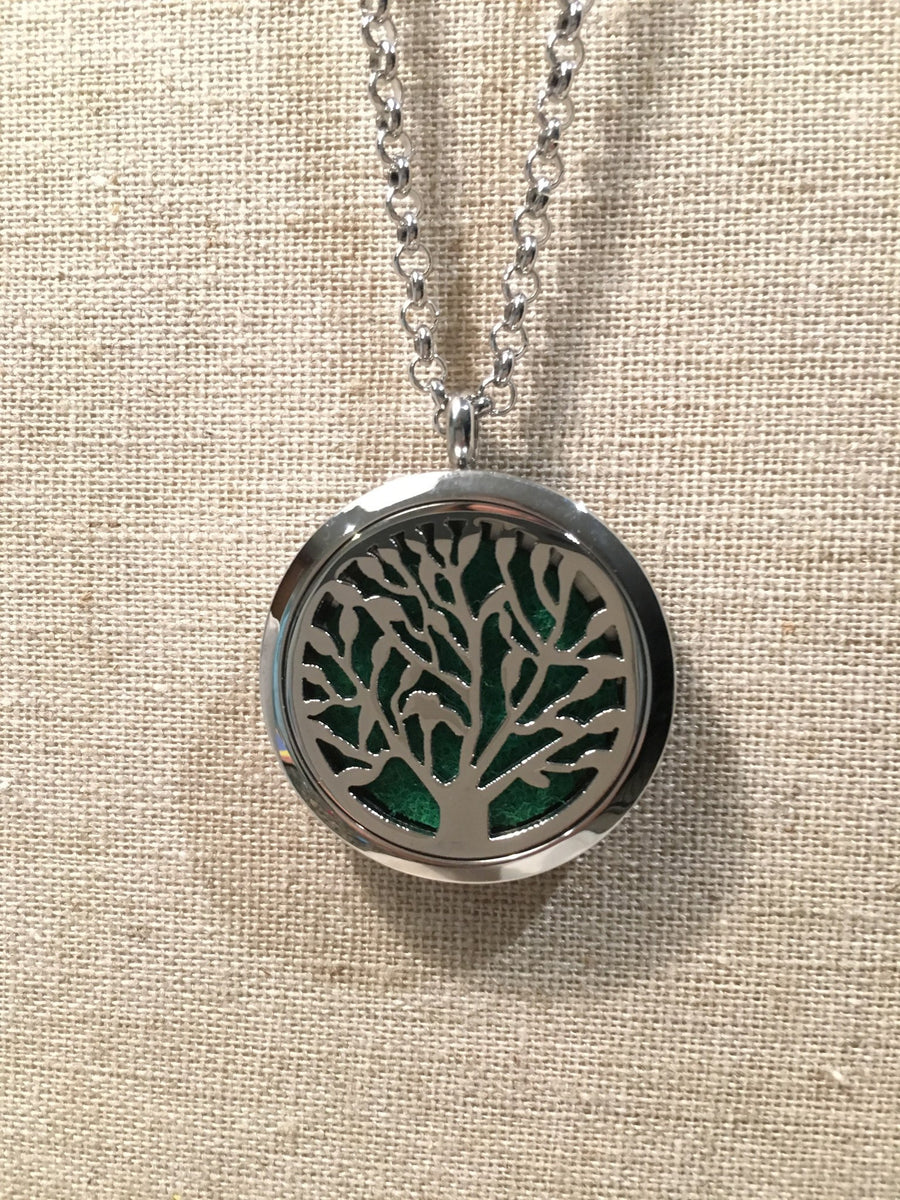 Tree of life essential oil diffuser necklace hotsell