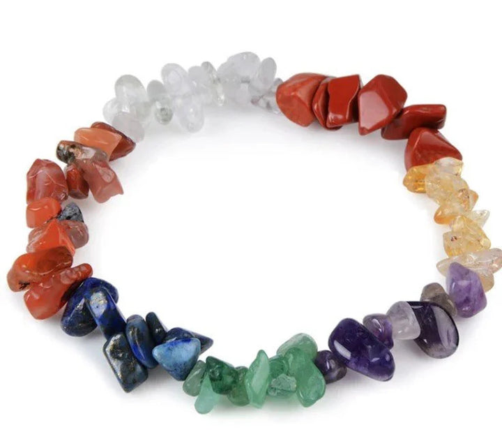 7 Chakra Baltic Essentials Bracelet Yoga Adult 7 7.5" Amethyst Lapis Turquoise