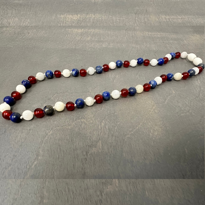 Baltic Amber Necklace 16" Baltic Amber Necklace Dark Amber Moonstone Focus Clarity Amethyst Lapis