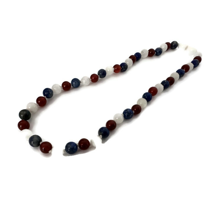 Baltic Amber Necklace 16" Baltic Amber Necklace Dark Amber Moonstone Focus Clarity Amethyst Lapis
