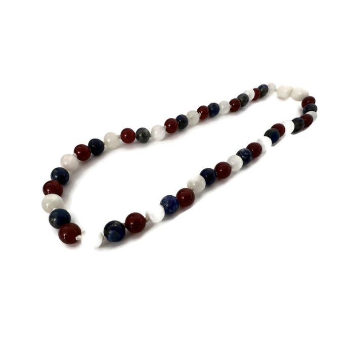 Baltic Amber Necklace 16" Baltic Amber Necklace Dark Amber Moonstone Focus Clarity Amethyst Lapis