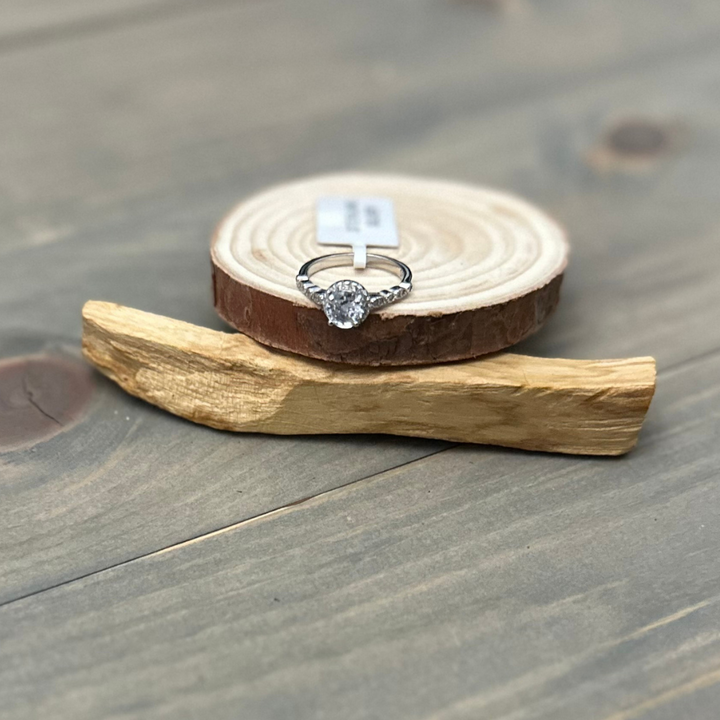 925 Sterling Silver Heart-Promise, Pear, Round, Band