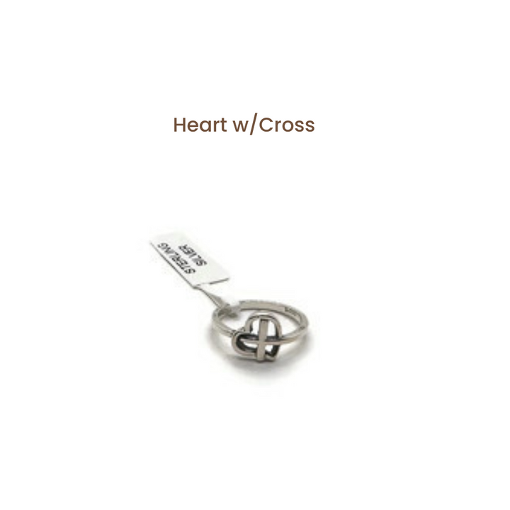 925 Sterling Silver Cross Ring: 925 Sterling Silver Cross Ring with Simulated Cubic Zirconia