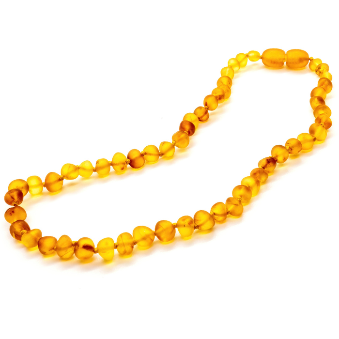 Baltic Amber Teething Necklace Raw Honey Newborn baby pop