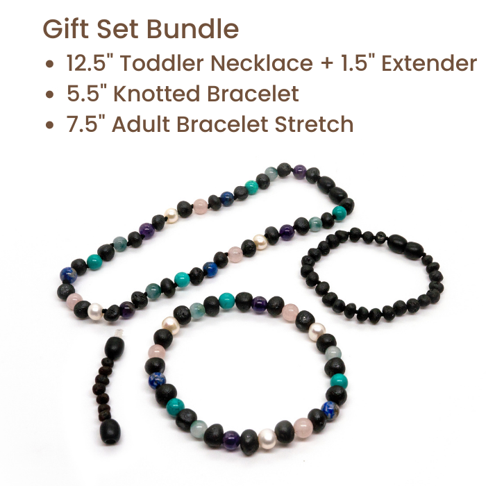 14" Raw Cherry Pearl Jade Help for Focus, ADHD, Asthma, Anger. 