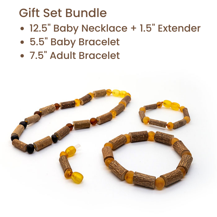 Hazelwood for GERD, colic, acid reflux, vomiting, stomach issues, & eczema. Necklaces  11 or 12.5 