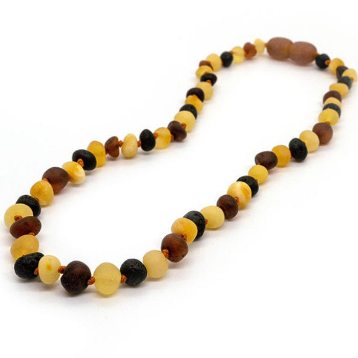 Certified Raw Baltic Amber Teething Necklace 11 or 12.5"