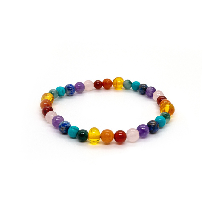 Baltic Amber Bracelet - Adult Coordinating Bracelet Pain Relief Or Hormonal 7.5 Inch Stretch