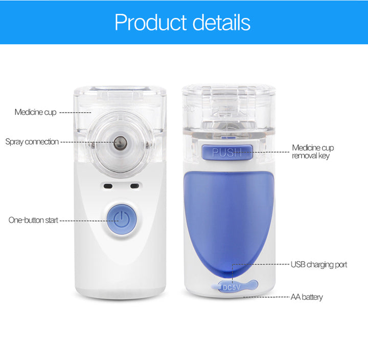 Ultrasonic Vibrating Mesh Technology (VMT) Nebulizer. Mesh Nebulizer machine for adults & kids.