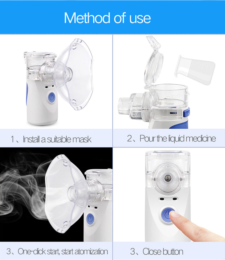Ultrasonic Vibrating Mesh Technology (VMT) Nebulizer. Mesh Nebulizer machine for adults & kids.