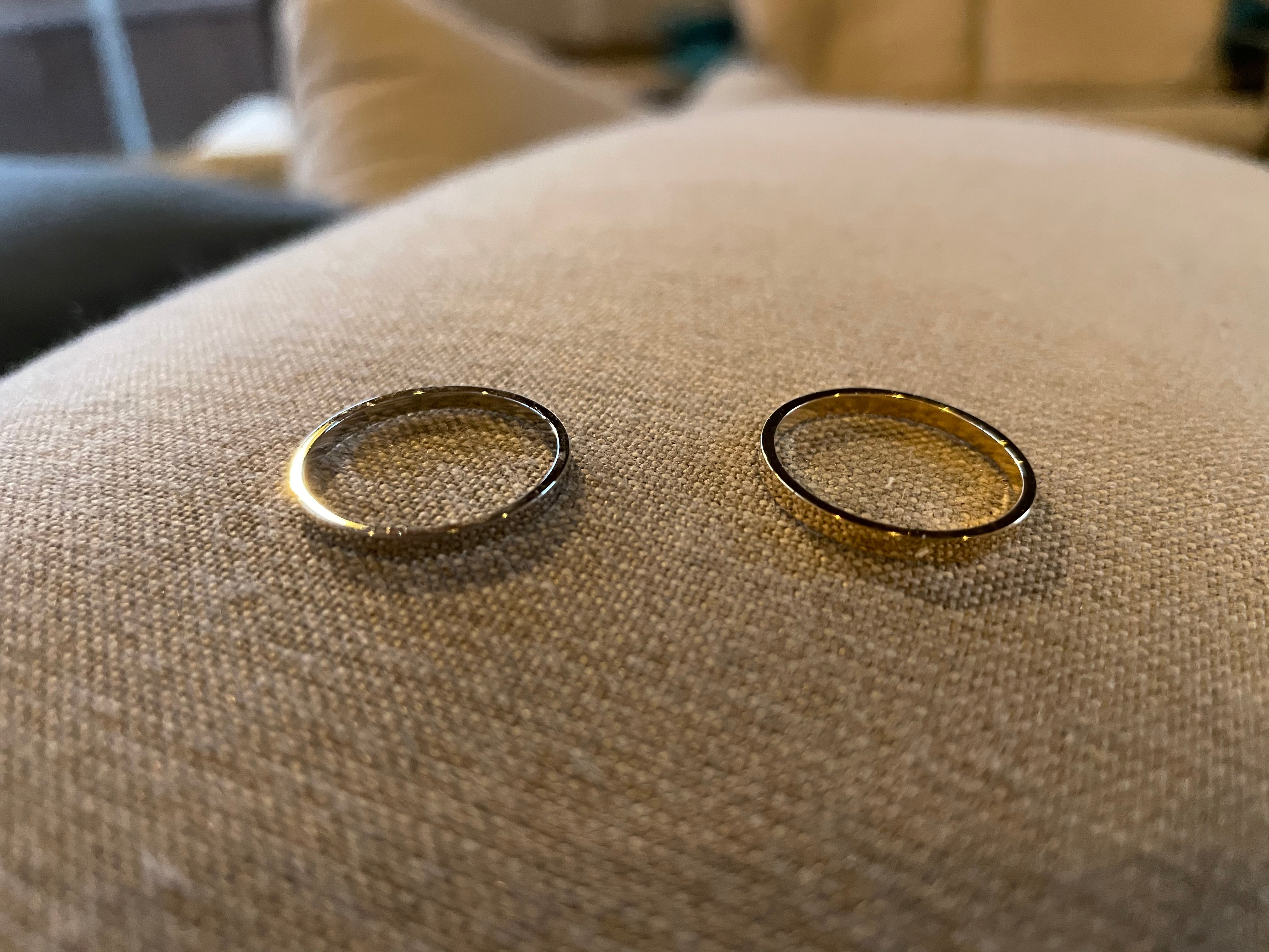 Stackable Gold Stainless Steel Ring