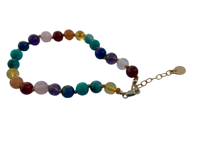 Baltic Amber preTeen 14 or 15 inch Necklace Rainbow Honey Amber Pink Rose Quartz Red Aventurine