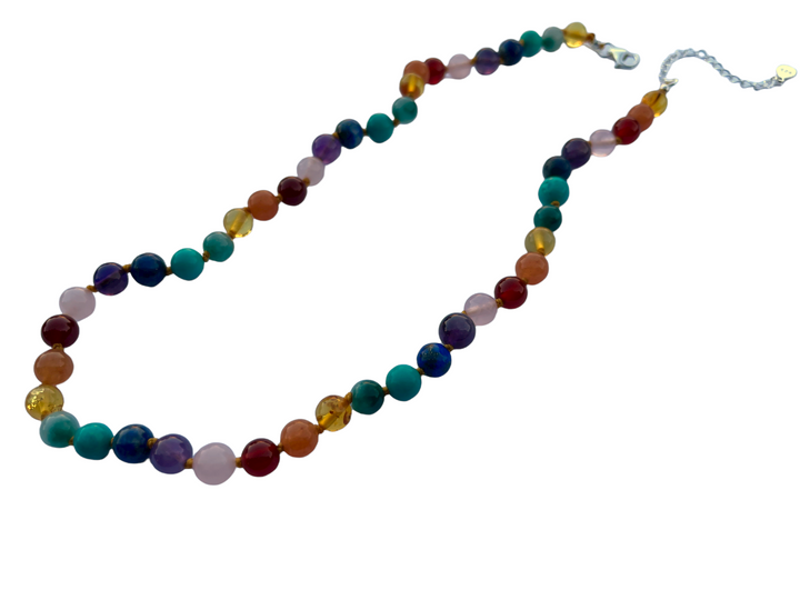 Baltic Amber Pre-Teen Teen Child Big Kid 14 or 15 in Necklace Rainbow