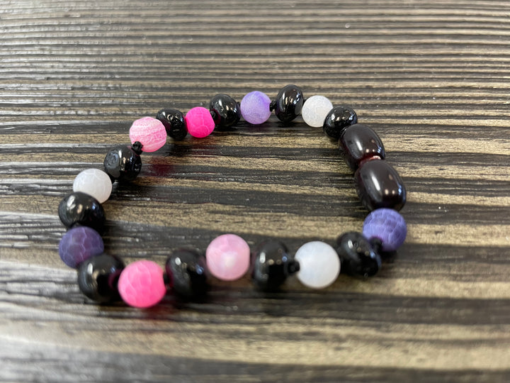 Baltic Amber Necklace - Baltic Amber Teething Polished Cherry Fluorite Necklace Focus Clarity