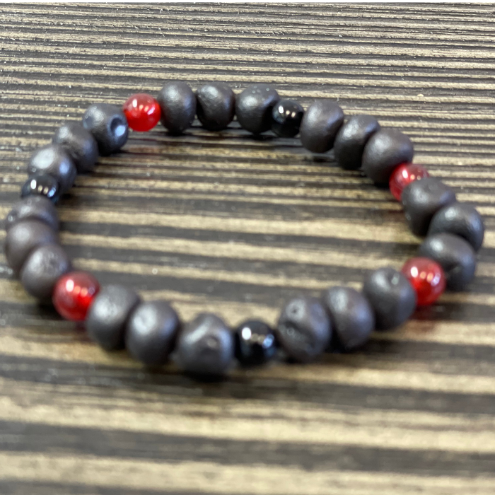 6 6.5, 7.5 8.25" Black Onyx Bracelet stress, anxiety, ADHD type symptoms 