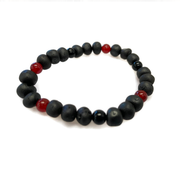 6 6.5, 7.5 8.25" Black Onyx Bracelet stress, anxiety, ADHD type symptoms 