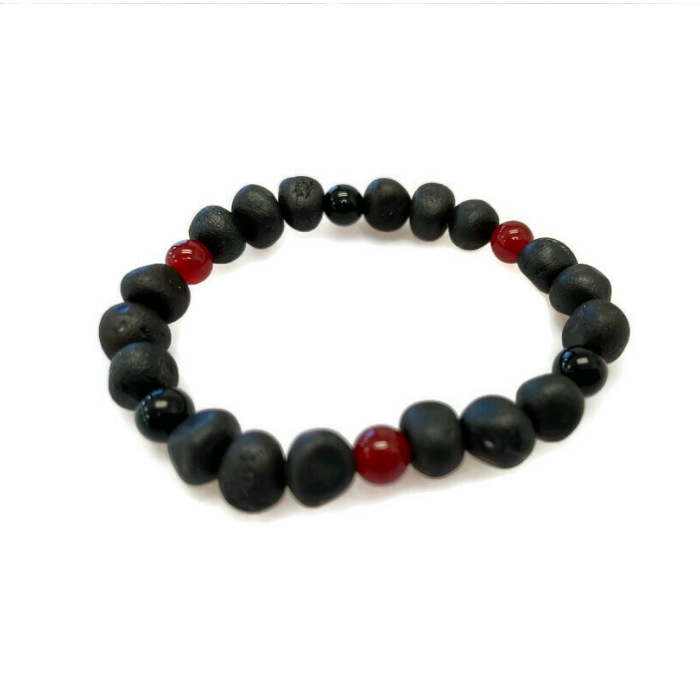 6 6.5, 7.5 8.25" Black Onyx Bracelet stress, anxiety, ADHD type symptoms 