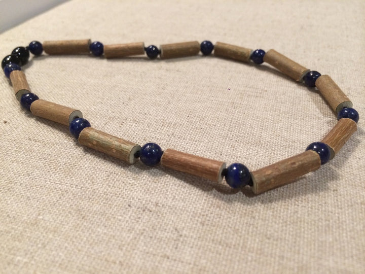 Hazelwood Necklace - ADHD Acid Reflux 16 17 19 22 Hazelwood Eczema Necklace Adult Lapis Lazuli