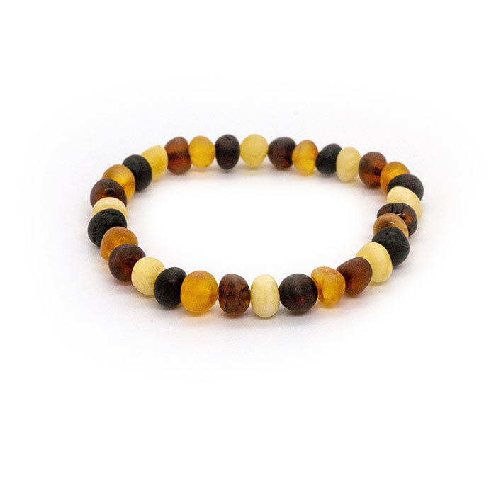 Baltic Amber Bracelet - Adult Coordinating Bracelet Pain Relief Or Hormonal 7.5 Inch Stretch