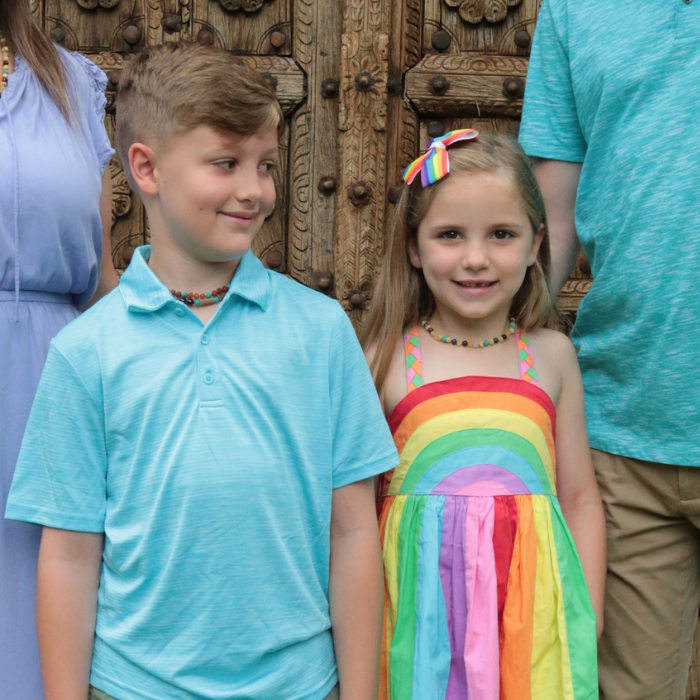 Baby Baltic Amber Necklace - 12.5 11 17 19 Amber Teething Raw Milk Turquoise Lapis Pink Amethyst