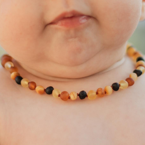Raw Baltic Amber Teething Necklace Babies 11" 12.5" Baltic Essentials