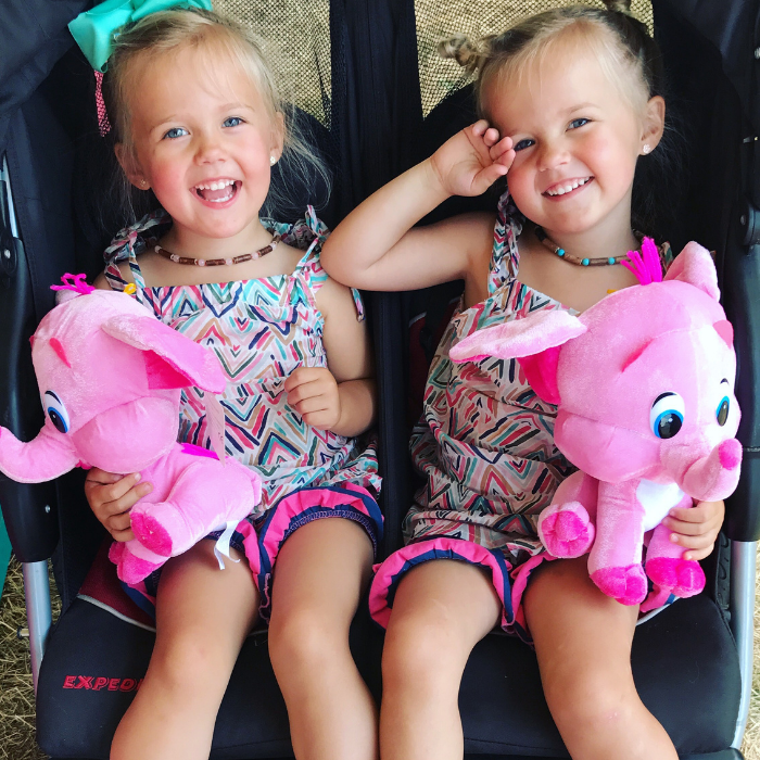 Baby Hazelwood Necklace - 11 In Pink Hazelwood Necklace Eczema Colic Reflux GERD Rose Infant Baby