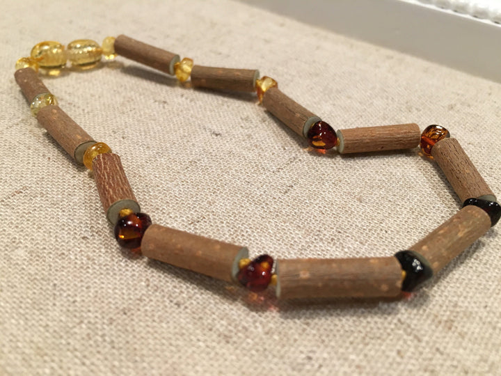 Baby Hazelwood Necklace - 11 12.5 Inch Hazelwood Necklace GERD Infant Baby Toddler Baltic Amber 