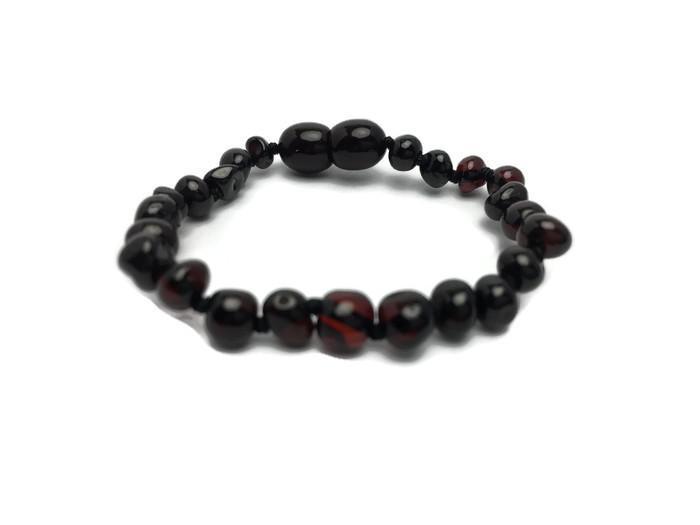 Baltic Amber Bracelet - 5.5 In Baby Amber Teething Bracelet Screw Clasp