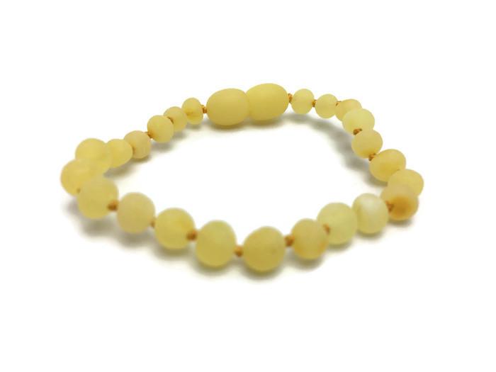 Baltic Amber Bracelet - 5.5 In Coordinating Baby Amber Teething Bracelet Screw Clasp