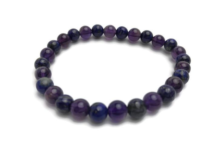 Baltic Amber Bracelet - 6.5 7.5 Inch Baltic Essentials Bracelet Amethyst Lapis Lazuli Teen Adult