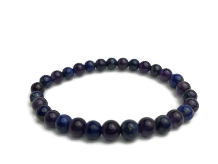 Baltic Amber Bracelet - 6.5 7.5 Inch Baltic Essentials Bracelet Amethyst Lapis Lazuli Teen Adult