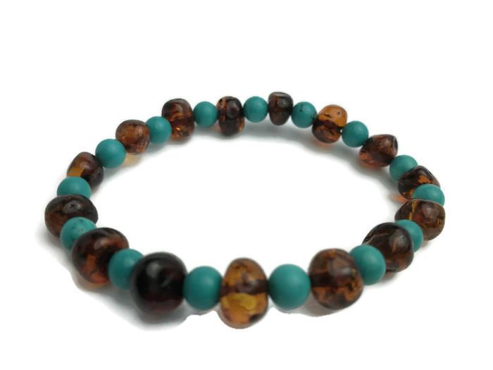 Baltic Amber Bracelet - Discounted Adult Coordinating Bracelet Pain Relief Or Hormonal  7.5