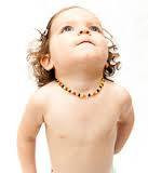 Baltic Amber Necklace - 11 Inch Baltic Amber Necklace Polished Milk Cognac Amber Newborn Baby, Infant, Toddler