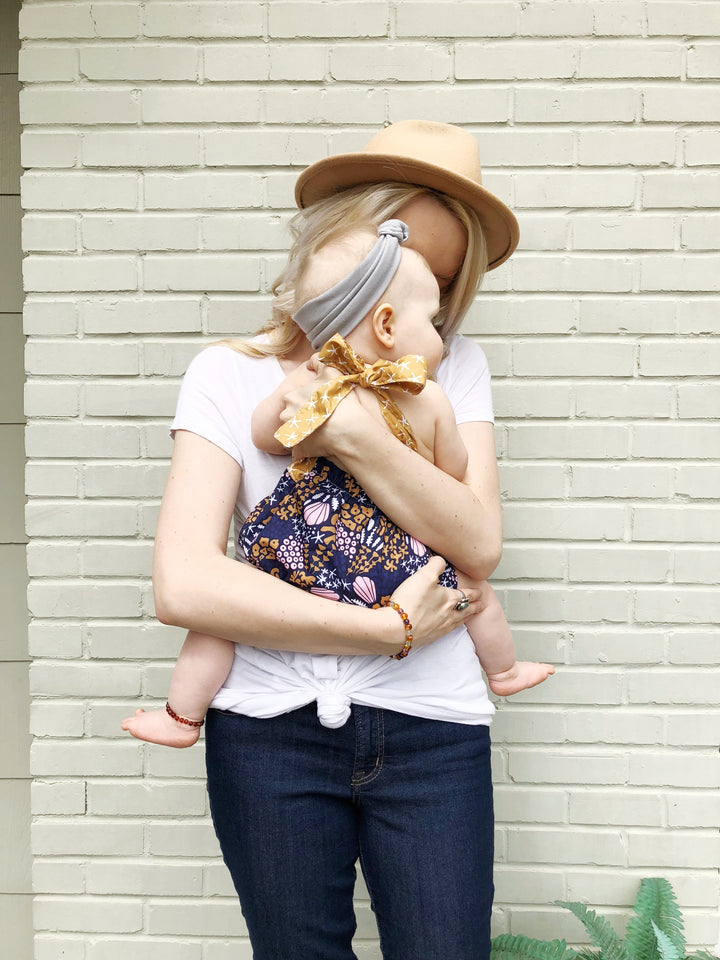 Baltic Amber Necklace - Baltic Amber Necklace Rainbow Mixed Pink Rose Quartz Baby, Infant 11 Inch