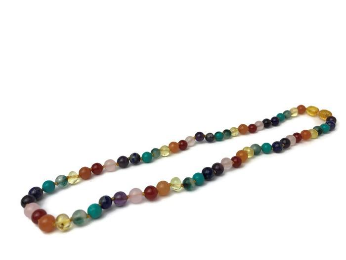 Baltic Amber Teen Adult 17 19 22 inch Necklace Rainbow Honey Amber Semi-Precious
