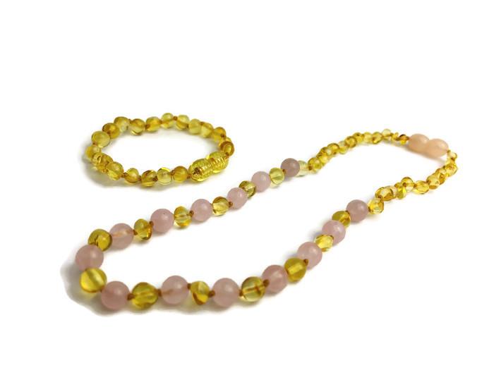 Baltic Amber Necklace Certified Baltic Amber Teething Necklace Lemon Pink Separation Anxiety
