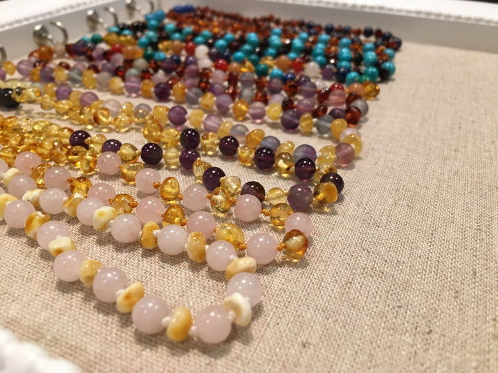 Baltic Essentials Wholesale Group Discount Packs Baltic Amber Teething Necklace