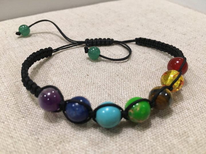 Bracelet - Adjustable Chakra Balance Bracelet Yoga Teen Adult 6 - 9 Inch Bracelet