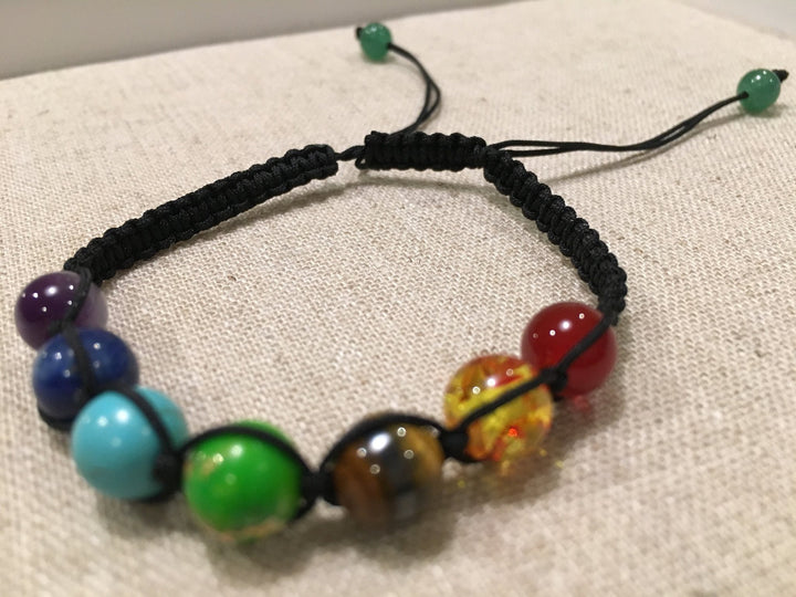 Bracelet - Baltic Essentials Adjustable Chakra Balance Bracelet Yoga Teen Adult 6 - 9 