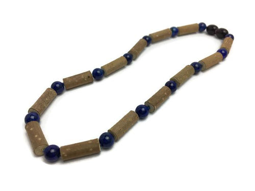 Hazelwood Necklace - ADHD Acid Reflux 14 Hazelwood Eczema Lapis Lazuli Anxiety Necklace