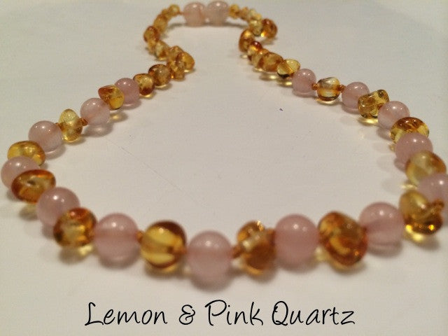 Baltic Amber Necklace - Necklace SET Baltic Amber Pink 17-18 And 12.5 Adult Arthritis