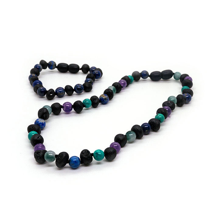 Baltic Amber Necklace Raw Cherry Mix Gift Set Bundle