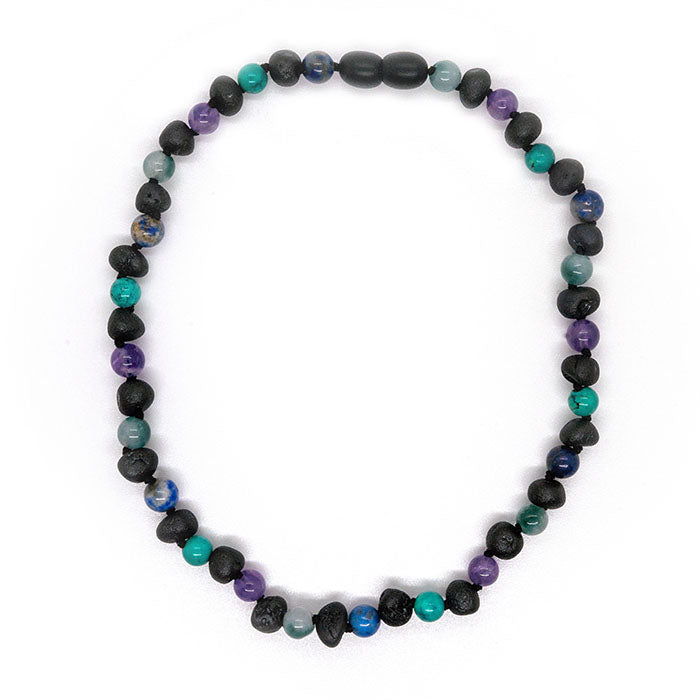 Baltic Essentials Focus, ADHD, Asthma, Anger Baltic Amber Cherry Mix with Jade