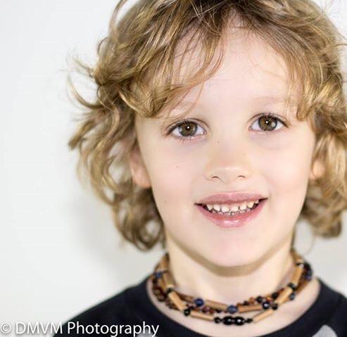 Raw Cognac Cherry Baltic Amber Necklace For Baby, Infant, Toddler, Big Kid.