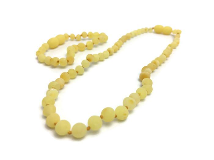 Raw Milk Baltic Amber Necklace For Baby, Infant, Toddler, Big Kid.
