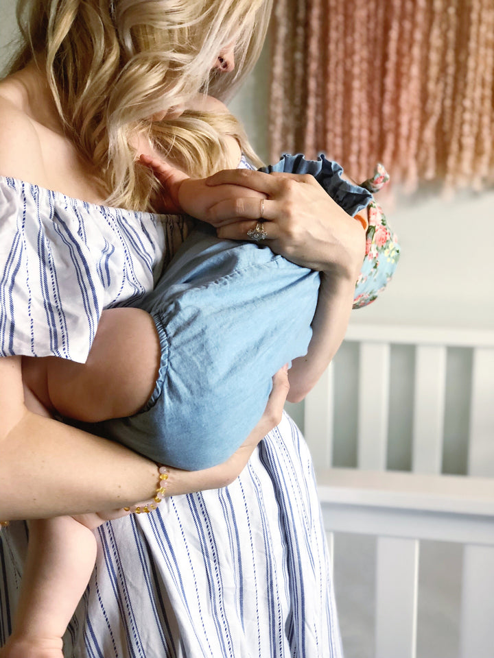 SET Baltic Amber Polished Lemon Pink Rose Quartz 17-18 Inch Necklace AND Bracelet For Teen